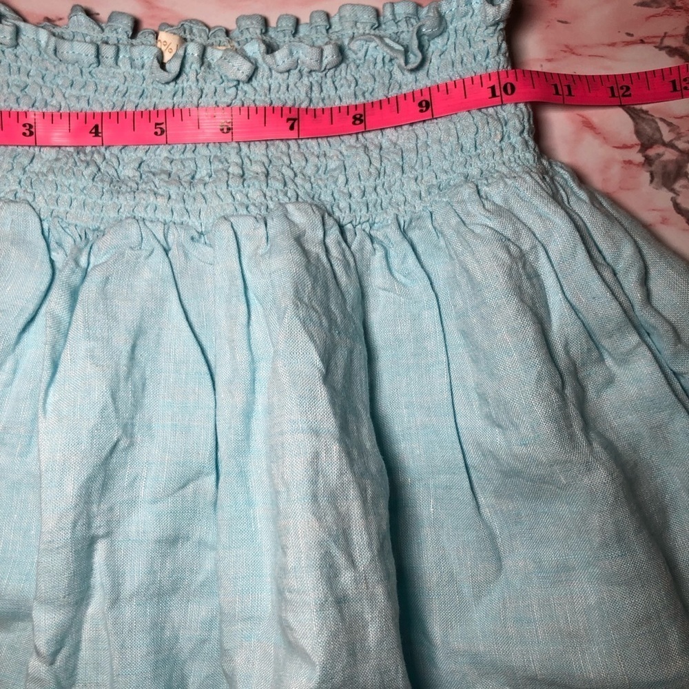 Cynthia Rowley Mini Skirt with pockets 100% Linen size XS - Picture 5 of 6